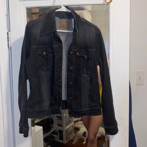 Black Levi denim jacket